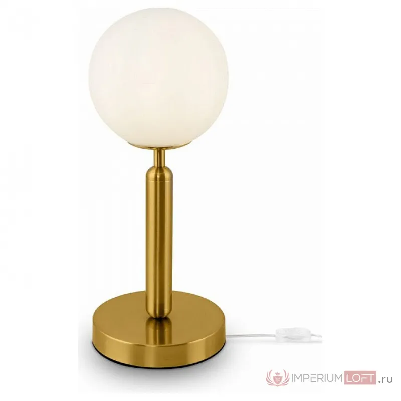 Настольная лампа декоративная Freya Zelda FR5124TL-01BS Цвет плафонов белый Цвет арматуры латунь от ImperiumLoft