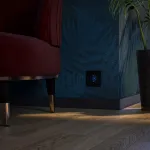 Розетка с заземлением с подсветкой без рамки Werkel черный W1171408 от ImperiumLoft