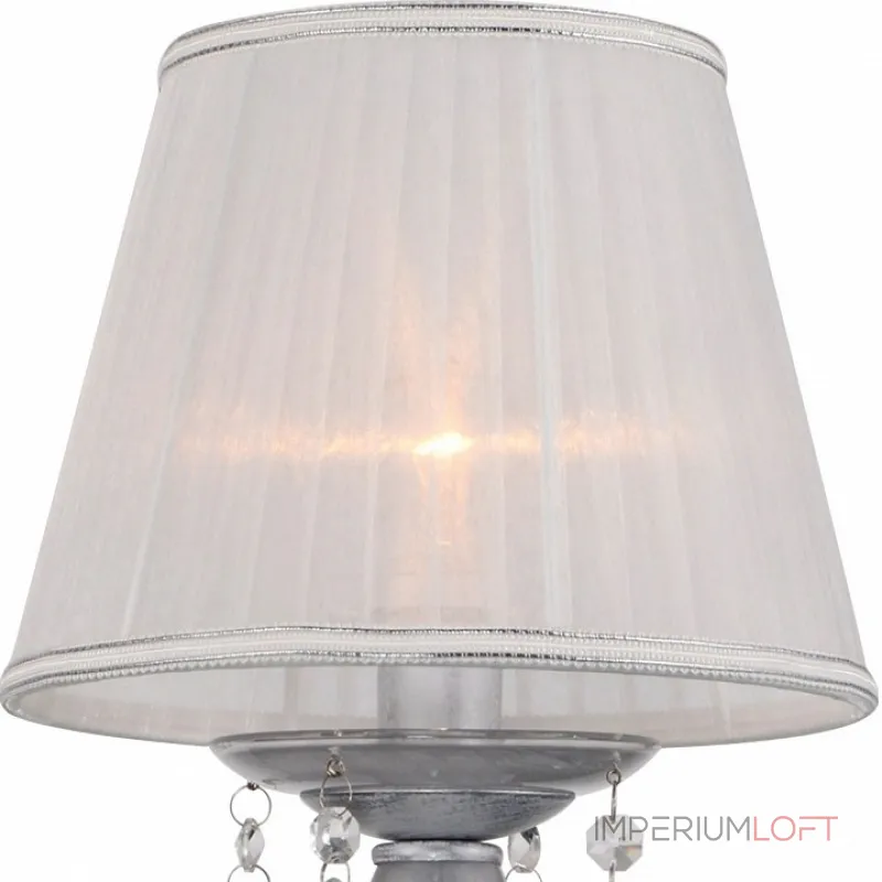 Настольная лампа декоративная Rivoli Argento T1 SL Б0038408 Цвет арматуры серебро Цвет плафонов белый Настольная лампа декоративная Rivoli Argento T1 SL Б0038408 Цвет арматуры серебро Цвет плафонов белый