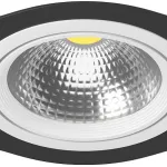 Встраиваемый светильник Lightstar Intero 111 i937070607 Цвет арматуры черно-белый