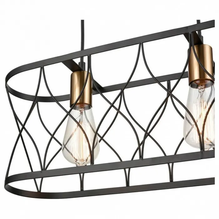 Подвесной светильник Vele Luce Ulik 654 VL6242P03 Цвет арматуры черный Цвет плафонов черный от ImperiumLoft