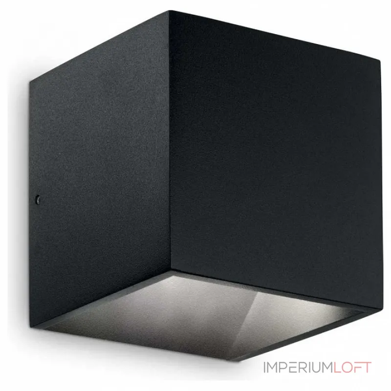 Накладной светильник Ideal Lux Rubik RUBIK AP1 D10 NERO 3000K Цвет плафонов черный Накладной светильник Ideal Lux Rubik RUBIK AP1 D10 NERO 3000K Цвет плафонов черный
