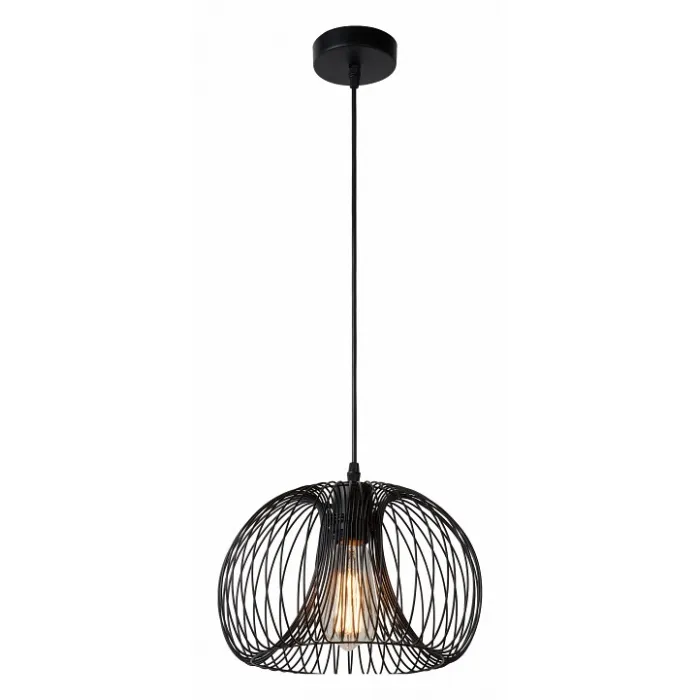 Подвесной светильник Lucide Vinti 02400/30/30 Цвет плафонов черный Цвет арматуры черный от ImperiumLoft