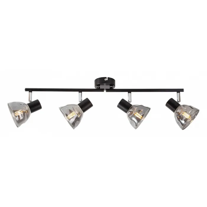 Спот TopLight Maralyn TL1234Y-04BL Цвет арматуры черный Цвет плафонов серый от ImperiumLoft