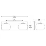 Бра Zumaline Crystal W0076-02A-B5FZ Цвет арматуры хром Цвет плафонов серый от ImperiumLoft
