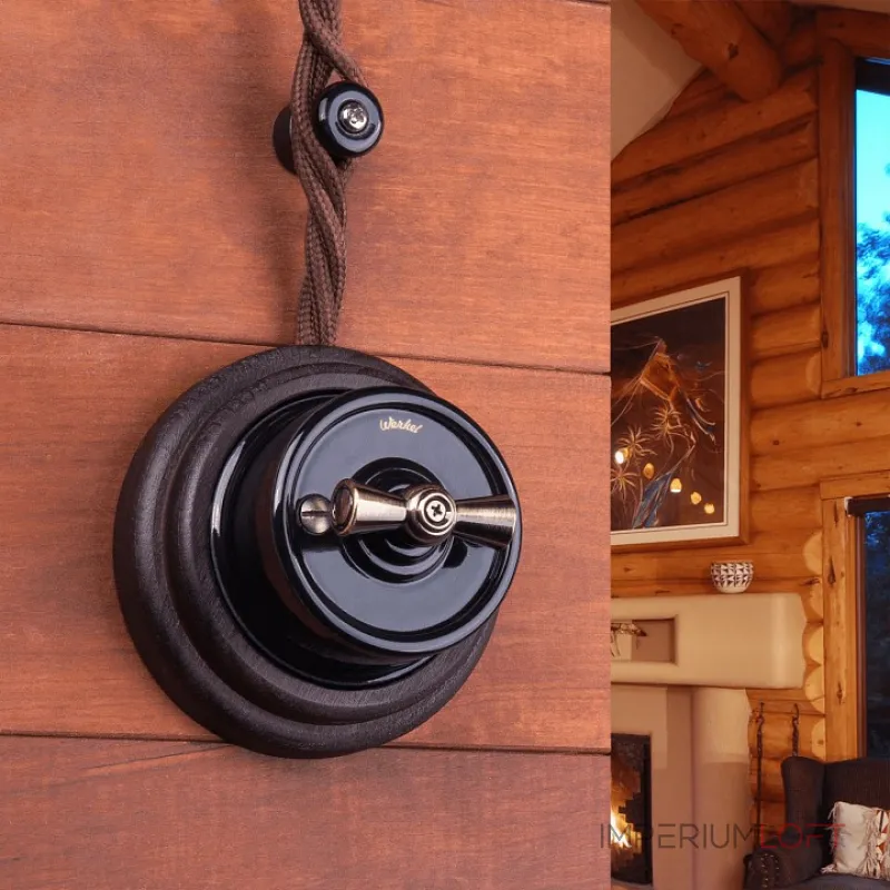 Изолятор керамический Werkel Ретро черный W6431308 Изолятор керамический Werkel Ретро черный W6431308