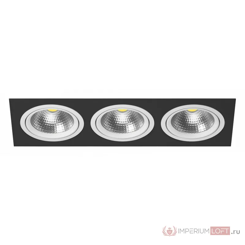 Встраиваемый светильник Lightstar Intero 111 i837060606 Цвет арматуры черно-белый от ImperiumLoft