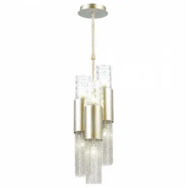 Подвесной светильник Odeon Light Perla 4631/6 Цвет арматуры серебро Цвет плафонов прозрачный