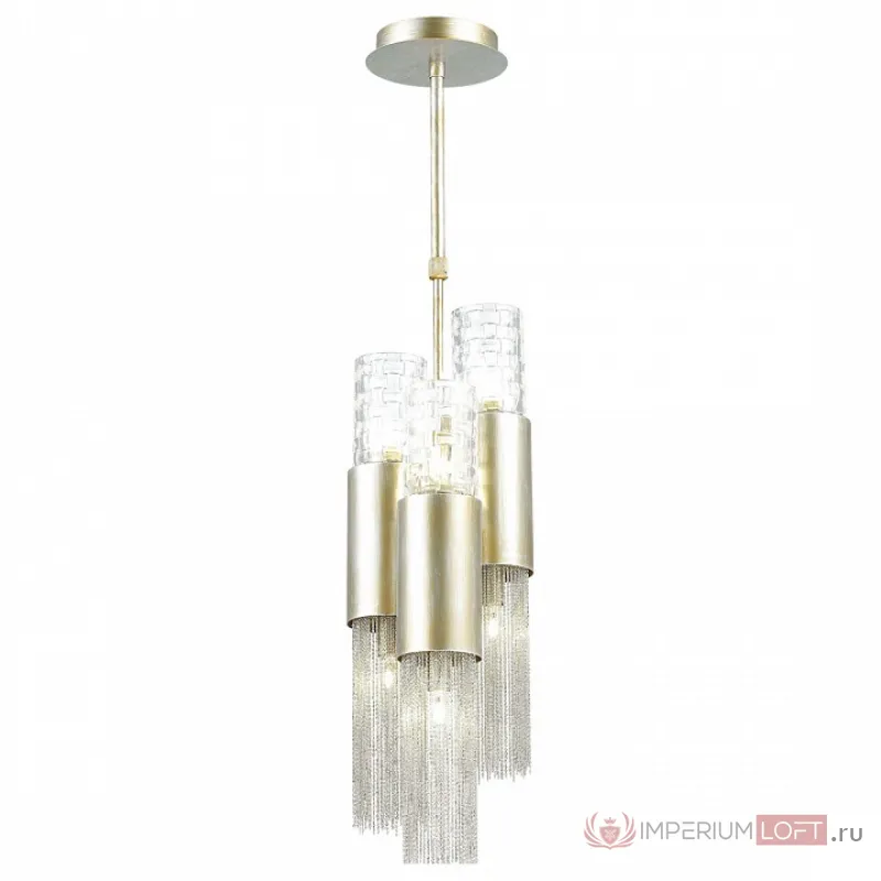 Подвесной светильник Odeon Light Perla 4631/6 Цвет арматуры серебро Цвет плафонов прозрачный от ImperiumLoft
