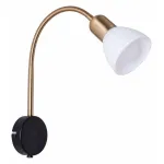 Бра Arte Lamp Falena A3116AP-1BK Цвет арматуры Черный Цвет плафонов Белый от ImperiumLoft