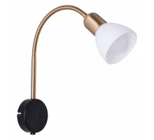 Бра Arte Lamp Falena A3116AP-1BK Цвет арматуры Черный Цвет плафонов Белый