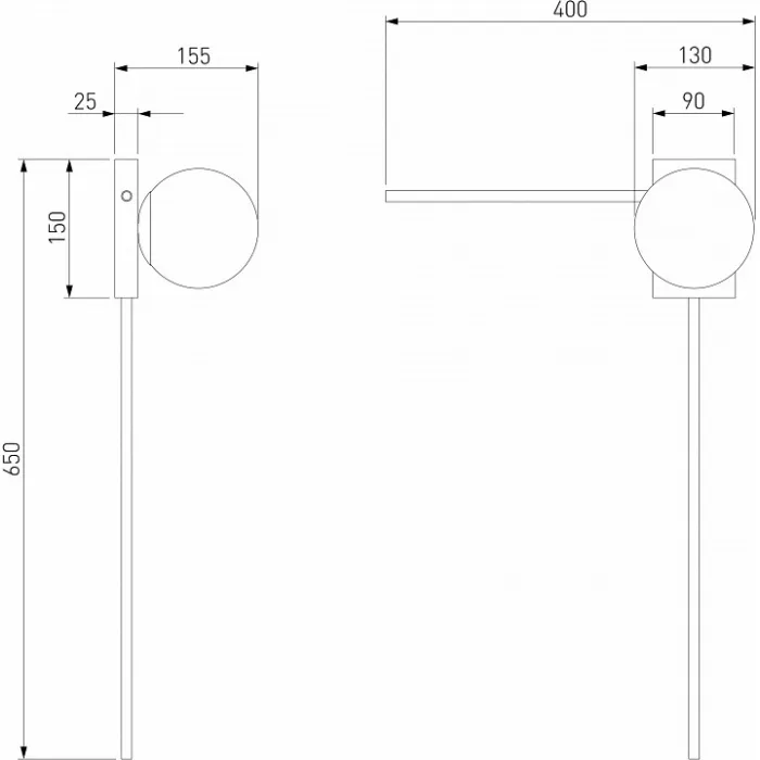 Бра Eurosvet Fredo 40034/1 латунь от ImperiumLoft