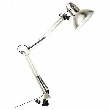 Настольная лампа офисная Arte Lamp Senior A6068LT-1SS Цвет арматуры серебро Цвет плафонов серебро