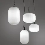 Подвесной светильник Odeon Light Roofi 4751/1 Цвет плафонов белый Цвет арматуры черный от ImperiumLoft