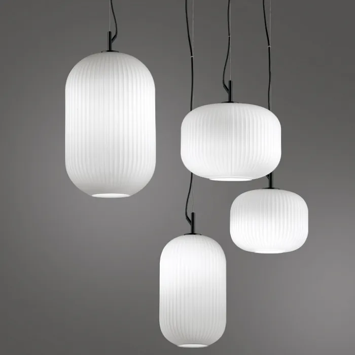Подвесной светильник Odeon Light Roofi 4751/1 Цвет плафонов белый Цвет арматуры черный от ImperiumLoft