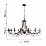 Подвесная люстра F-promo Plini 2590-18P от ImperiumLoft