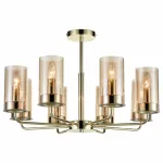 Люстра на штанге Vele Luce Licia VL1924L08 Цвет арматуры золото Цвет плафонов кремовый от ImperiumLoft