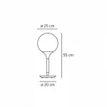 Настольная лампа декоративная Artemide 1050010A от ImperiumLoft
