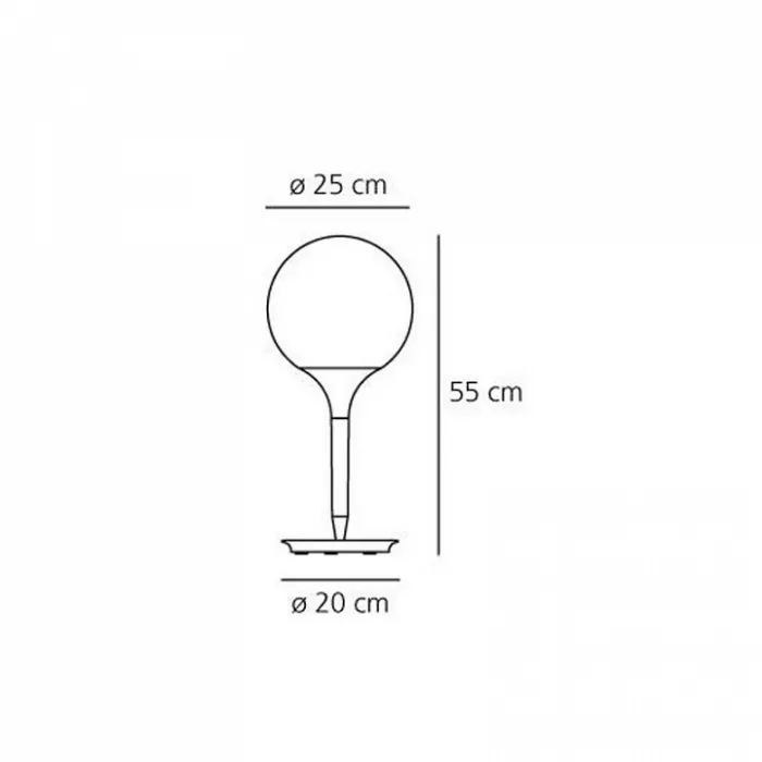 Настольная лампа декоративная Artemide 1050010A от ImperiumLoft