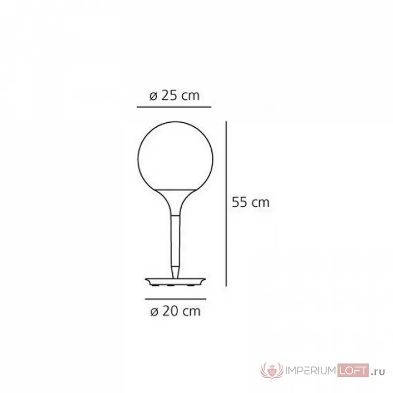Настольная лампа декоративная Artemide 1050010A от ImperiumLoft