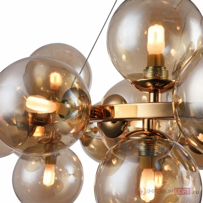Подвесная люстра Maytoni Dallas MOD548PL-25G Цвет арматуры золото Цвет плафонов янтарный от ImperiumLoft
