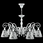 Подвесная люстра Lamp4You Classic 27 E3-07-WM-LMP-O-8-CRL-E3-07-TR-DN Цвет арматуры белый Цвет плафонов серый от ImperiumLoft