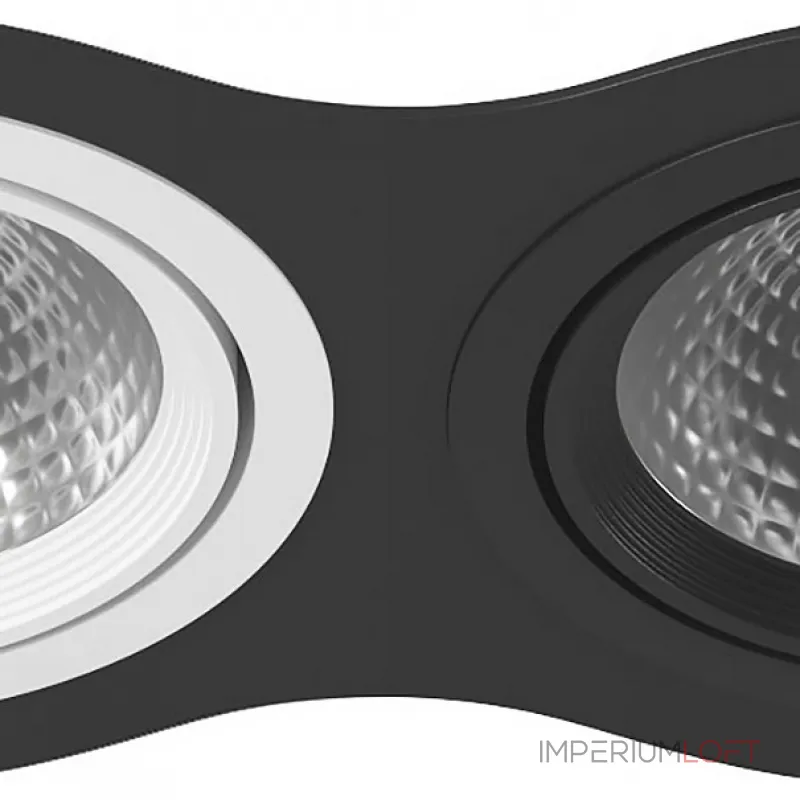 Встраиваемый светильник Lightstar Intero 111 i937070607 Цвет арматуры черно-белый