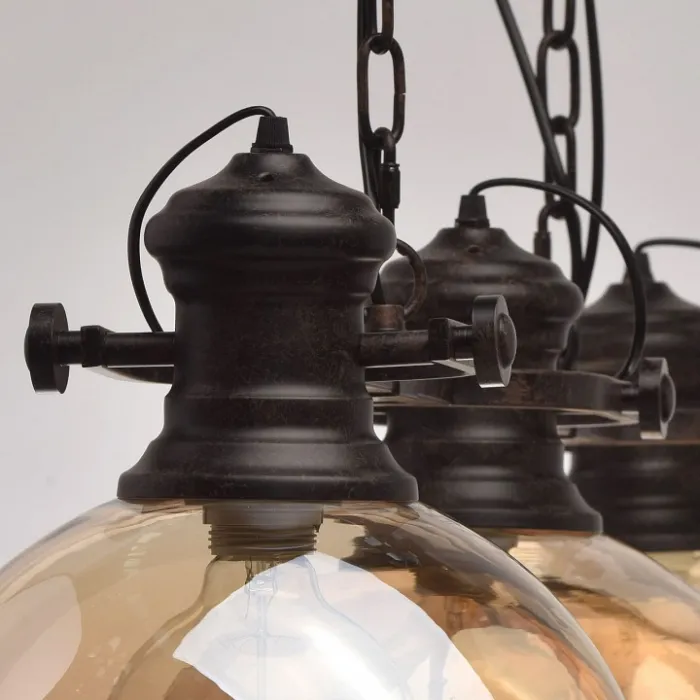 Подвесной светильник MW-Light Нойвид 682012103 Цвет арматуры коричневый Цвет плафонов коричневый от ImperiumLoft