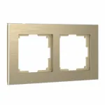 Рамка на 2 поста Werkel W0021711 (шампань) Цвет арматуры кремовый