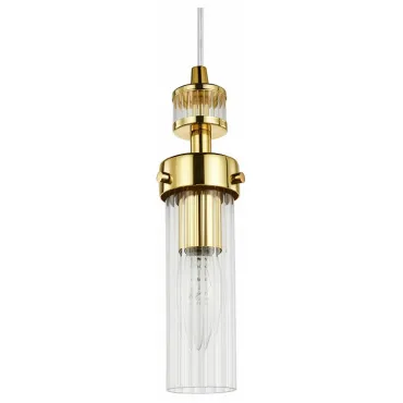 Подвесной светильник Favourite Aestetic 2820-1P Цвет арматуры золото Цвет плафонов прозрачный