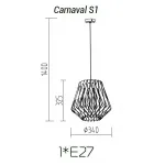 Подвесной светильник TopDecor Carnaval Carnaval S1
