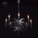 Подвесная люстра MW-Light Замок 1 249017208 Цвет арматуры черный Цвет плафонов белый от ImperiumLoft