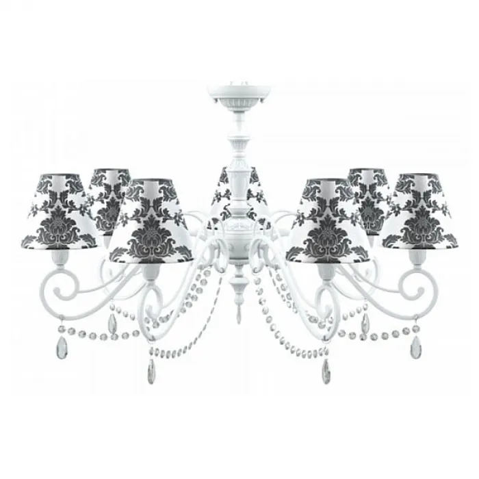 Подвесная люстра Lamp4You Classic 20 E3-07-WM-LMP-O-2-CRL-E3-07-TR-UP Цвет плафонов черно-белый от ImperiumLoft