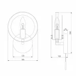 Бра Eurosvet Gallo 70121/1 белый Цвет плафонов серый от ImperiumLoft