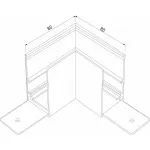 Соединитель угловой L-образный для треков накладных Elektrostandard Slim Magnetic 85090/11