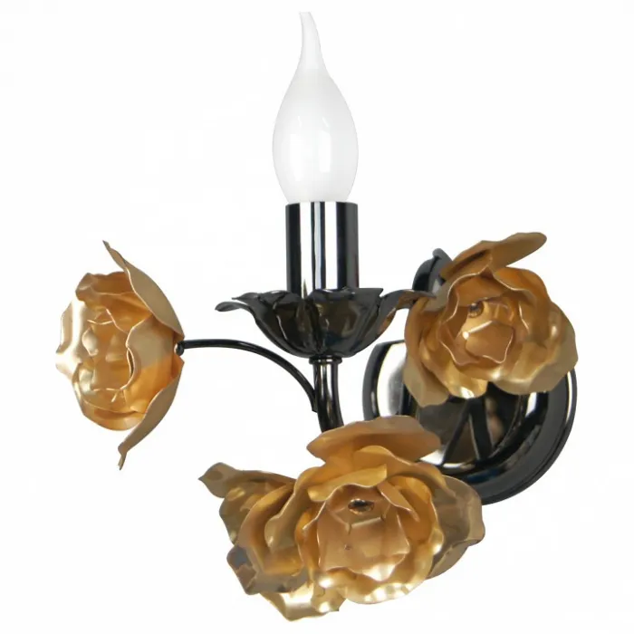 Бра MW-Light Розенхейм 615021901 Цвет арматуры черный Цвет плафонов золото от ImperiumLoft