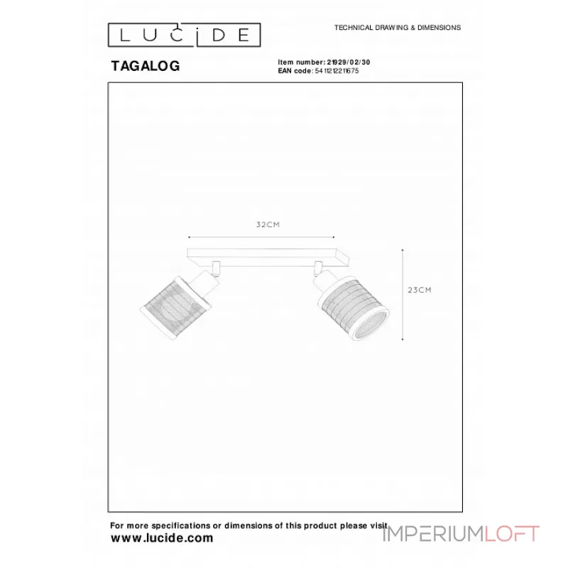 Спот Lucide Tagalog 21929/02/30 от ImperiumLoft Спот Lucide Tagalog 21929/02/30 от ImperiumLoft