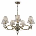 Подвесная люстра Lamp4You Modern 2 M2-07-SB-LMP-O-16 Цвет арматуры бронза Цвет плафонов черно-белый от ImperiumLoft
