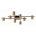 Потолочная люстра ST-Luce Veroli SL1207.402.08 Цвет плафонов латунь Цвет арматуры черный от ImperiumLoft