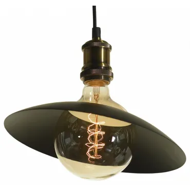 Подвесной светильник Lussole Baldwin LSP-9670 Цвет арматуры черный Цвет плафонов бронза от ImperiumLoft