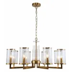 Подвесная люстра Stilfort Vase 1046/05/08P Цвет плафонов серый Цвет арматуры золото