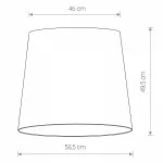 Плафон текстильный Nowodvorski Cameleon Cone L BL/G 8406 цвет плафонов золото от ImperiumLoft