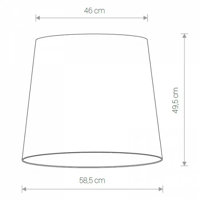 Плафон текстильный Nowodvorski Cameleon Cone L BL/G 8406 цвет плафонов золото от ImperiumLoft