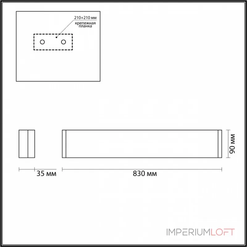 Накладной светильник Odeon Light Framant 4293/30WL