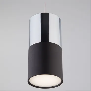 Подвесной светильник Eurosvet Mini Topper 50146/1 хром/черный Цвет плафонов хром Цвет арматуры хром