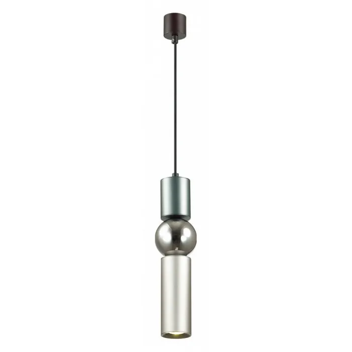 Подвесной светильник Odeon Light Sakra 4070/5L Цвет арматуры серый Цвет плафонов хром от ImperiumLoft