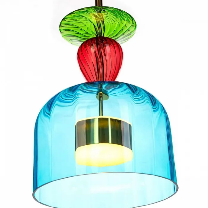 Подвесной светильник Loft it Candy 2008-C Цвет арматуры медь Цвет плафонов голубой от ImperiumLoft