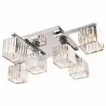 Накладной светильник Ambrella Traditional 4 TR5215/6 CH/CL хром/прозрачный E27/6 max 40W 870*630*220 Цвет арматуры хром Цвет плафонов прозрачный