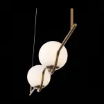 Подвесной светильник ST-Luce Forcio SL1126.203.02 Цвет арматуры золото Цвет плафонов белый от ImperiumLoft