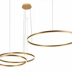 Подвесной светильник Loft it Ring 10017/3M Цвет арматуры золото Цвет плафонов золото от ImperiumLoft